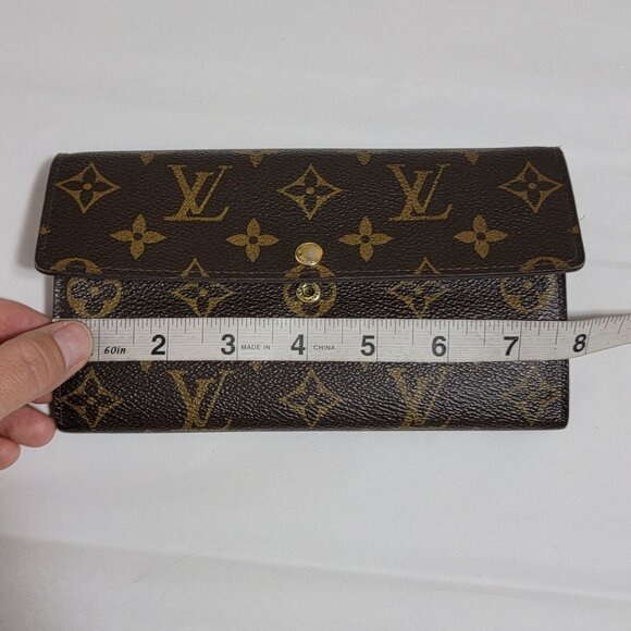 Louis Vuitton Sarah Long Wallet Monogram Portefeiulle Monogram Luxury Designer - Picture 11 of 15